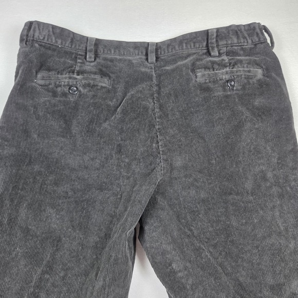 L.L.Bean Stretch Country Corduroy Pants Men's 40x29 Gray Comfort - Picture 3 of 9